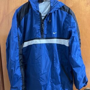Nike vintage  Men's Blue Windbreaker Jacket